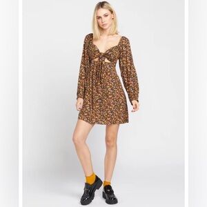 VOLCOM Blossom Binge Womens Mini Dress